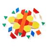 image:imagehand2mind Plastic Pattern Blocks for Kids Shapes for Kindergarten Montessori Toys Geometric Shapes Symmetry Shape Recognition Pattern Blocks for Classroom Set of 1250