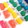 image:imagehand2mind Plastic Rainbow Fraction Circles Circle Manipulatives Fraction Tools for Kids Math School Supplies Montessori Math Materials Classroom Math Manipulatives 4th Grade 15 Sets of 51Linking Cubes
